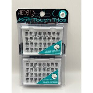 Ardell Soft Touch Trios Black Individual False Eyelashes Short & Medium‎ 2 Packs